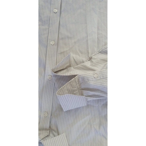 Burberry London Men’s 16.5 42 Sz L Striped Long Sleeve Button Down Cotto… - Picture 11 of 15